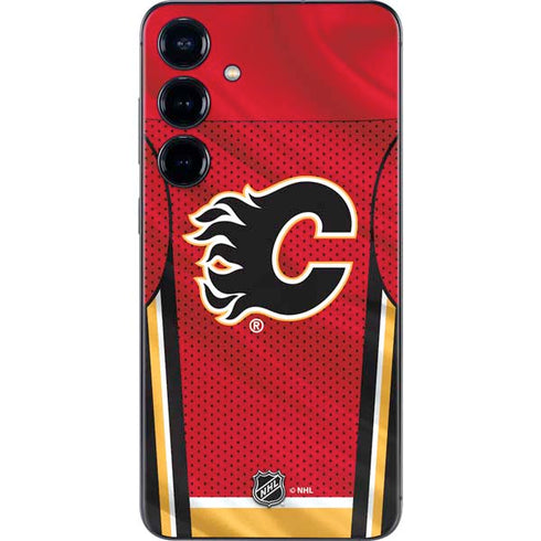 NHL Calgary Flames Home Jersey Galaxy S25 Skin